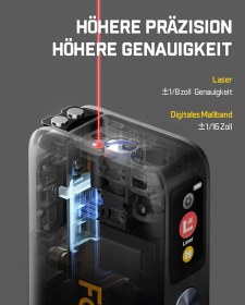 تصویر متر دیجیتال Fanttik A10 Pro Fanttik A10 Pro ist ein 2-in-1 digitales Messgerät