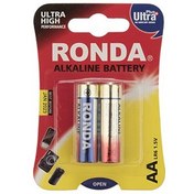 تصویر باتری نیم قلمی روندا مدل Ultra Plus Alkaline بسته 2 عددی ا Ronda Ultra Plus Alkaline AAA Battery Pack Of 2 Ronda Ultra Plus Alkaline AAA Battery Pack Of 2