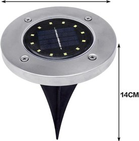 تصویر چراغ دفنی خورشیدی مدل C7 