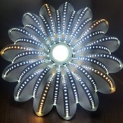 تصویر لامپ دست ساز 70 وات طرح گل هالوژن دار 