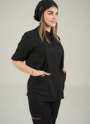 تصویر کلاه جراحی مشکی مدل کراواتی 