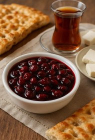 تصویر مربای آلبالو 100% اورگانیک 