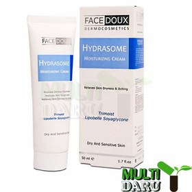 تصویر كرم مرطوب‎ كننده قوی هیدرازوم صورت 50 میلی‎ لیتر فیس دوكس Face Doux Hydrasome Face Moisturizing Cream