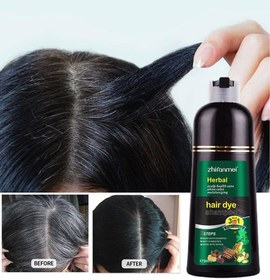 تصویر شامپو رنگ مو فوری و دائمی 500 میلی‌لیتر برند zhiranmei 500ML Permanent Hair Dye Instant Fast Hair Dye Color Shampoo