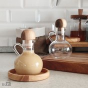 تصویر آبلیمو خوری پیرکس درب چوبی 