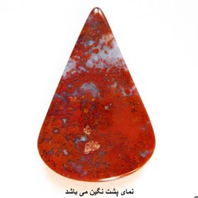 تصویر نگین جاسپر گل سرخ درشت معدنی کد b 178 jasper