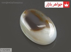 تصویر نگین عقیق باباقوری هندی زیبا کد 132589 