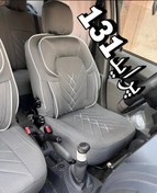 تصویر روکش صندلی پراید131خلبانی vipمدل سوپرvipبرزنت سنگین رنگ طوسی کوالیتی بالاوعالی مناسب پراید131 