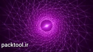 تصویر دانلود فوتیج ویدیو بک گراند پارتیکل بنفش Purple Abstract Background 
