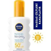 تصویر NIVEA استفاده از اسپری ضد آفتاب SPF 50 برای پوست حساس 200 میلی لیتر 