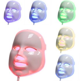 تصویر ماسک ال ای دی نور درمانی صورت و گردن اصلی ا LED Face Mask, 7 Colours Rejuvenation Therapy Facial Skin Care LED Face Mask, 7 Colours Rejuvenation Therapy Facial Skin Care