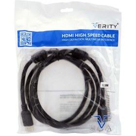 تصویر کابل Verity HDMI 1.5m پوست ماری ا Verity 1.5m HDMI cable Verity 1.5m HDMI cable