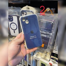 تصویر قاب آیفون 13 نرمال سیلیکونی اصلی اپل پاک کنی iPhone 13 Silicone Case 