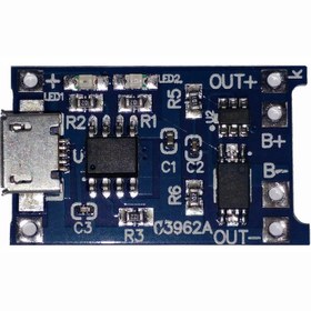 تصویر ماژول شارژر باتری مدل TP- 4056 Micro USB بسته 5 عددی 