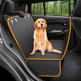 تصویر محافظ تشک پشتی صندلی ماشین سگ ، تاشو ضد آب ضد خش برند : BEONE کد : SM 604 Dog car seat back mat protector, foldable waterproof anti-scratch Brand: BEONE Code: SM 604