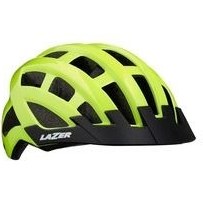 تصویر کلاه ایمنی دوچرخه سیاه مردانه و زنانه Kask Compact Ce Cpsc زرد روشن Lazer 