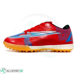 تصویر کفش چمن مصنوعی سایز کوچک نایک مرکوریال طرح اصلی Nike Mercurial Red Blue 