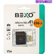 تصویر رم میکرو (کارت حافظه) 256 گیگ بکسو BEXO MicroSD A1 U3 667X 