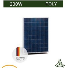 تصویر پنل خورشیدی 200 وات پلی کریستال برند AE SOLAR 