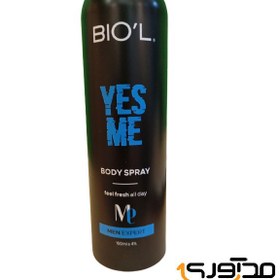 تصویر اسپری بدن مردانه مدل Yes Me حجم 150میل بیول Biol Body Spray Yes Me For Men 150ml