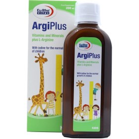 تصویر شربت آرژی پلاس یوروویتال 200 میلی‌لیتر Syrup Argi Plus Eurho Vital 200ml