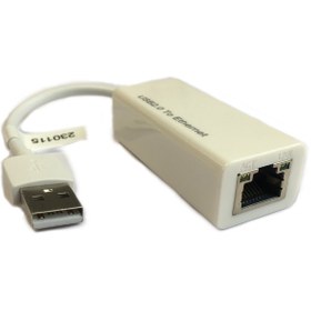 تصویر کارت شبکه USB 2.0 با سرعت 10/100Mbps تی سی تی TCT USB 2.0 to Fast Ethernet 10/100Mbps