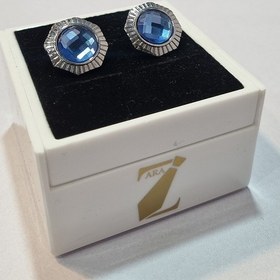 تصویر دکمه سردست نگین دار D11 