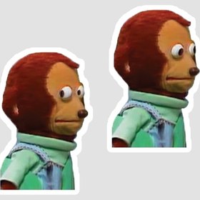 تصویر استیکر میم میمون توییتر 