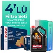 تصویر ست فیلتر خودرو مجموعه تعمیر و نگهداری دیزل VOLKSWAGEN CADDY 2.0 با روغن موتور MOTUL 2020 2025 4 تکه Bosch 