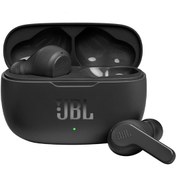 تصویر هندزفری بی سیم بلوتوثی جی بی ال Wave 200TWS - مشکی ا JBL Wave 200TWS Bluetooth In-Ear True Wireless Earbuds JBL Wave 200TWS Bluetooth In-Ear True Wireless Earbuds