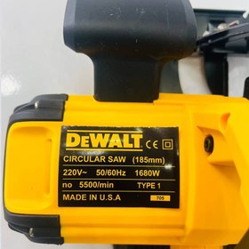 تصویر اره دیسکی 1500 وات تیغه 18.5 سانتی متر دیوالت Dewalt Disc Saw 705 Dewalt Disc Saw 705 1500w The blade 18.5cm