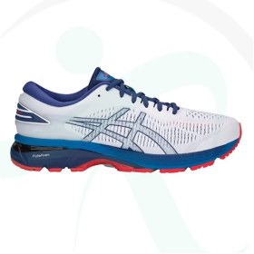 Gel kayano 25 white sale blue