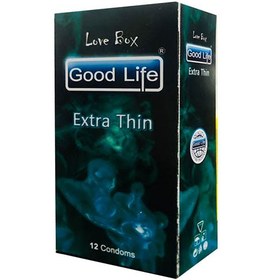 تصویر کاندوم اکسترا تین ساده و نازک گوود لایف 12 عددی Condoms Good Life Extra Thin 12Pcs