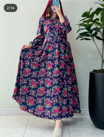 تصویر پیراهن کرپ فلور - طرح ۲ Pirahan kerep felor