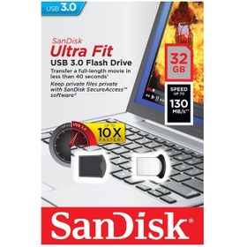 تصویر فلش مموری سان دیسک مدل Cruzer Fit با ظرفیت 32 گیگابایت ا Cruzer Fit CZ33 USB 2.0 Flash Drive 32GB Cruzer Fit CZ33 USB 2.0 Flash Drive 32GB