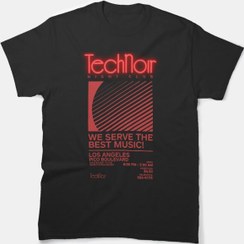 تصویر تیشرت طرح Retro 80s Technoir Nightclub ا Retro 80s Technoir Nightclub design t-shirt Retro 80s Technoir Nightclub design t-shirt