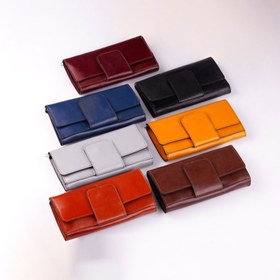 تصویر کیف چرم طبیعی مدل سوسن kife charm tabiee model sousan