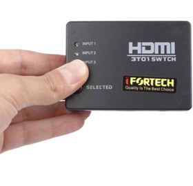 تصویر سوییچ Ifortech 1408BT 3Port HDMI Ifortech 1408BT 3Port HDMI 3 in 1 Out HDMI Switch