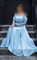 تصویر لباس مجلسی پرنسا | جنس ساتن زارا | قد کار 150 سانت 