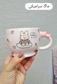 تصویر ماگ سرامیکی دسته دار 