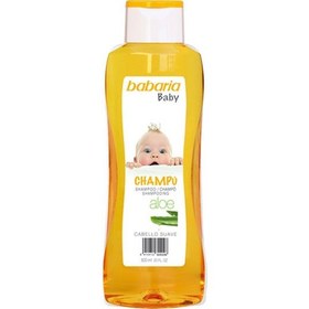 تصویر شامپو سر و بدن کودک آلوئه ورا و بابونه 600میل باباریا Babaria Baby Chamomile Body and Hair Shampoo 600ml