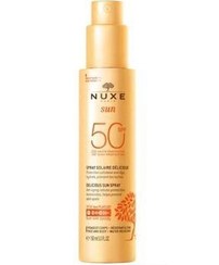 تصویر Nuxe ضد پیری و لکه پوش، مرطوب کننده، کرم ضد آفتاب بدون الکل برای صورت و بدن SPF50 