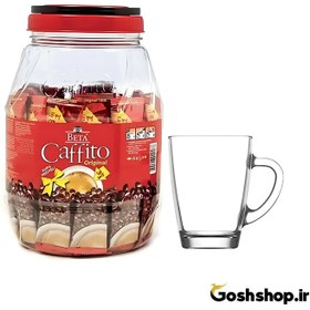 تصویر قهوه فوری 3 در 1 Beta Caffito اورجینال 36 عددی 