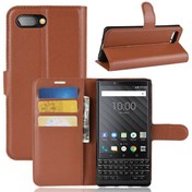 تصویر Litchi Texture Wallet Wallet Shand Protector Leather Cover Cover برای BlackBerry Key2 