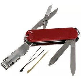 تصویر چاقو ویکتورینوکس VICTORINOX سوئیس اورجینال مدل: نایل کلیپ 580 رد – کد: 0.6463 Nail Clip 580 red 0.6463 