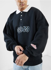 تصویر سویشرت پولوشرت بلودساکر برند grimey Bloodsucker Polo Sweatshirt