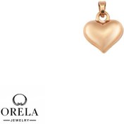 تصویر پلاک طلا طرح قلب پروفیل 