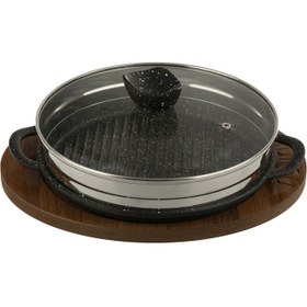 تصویر تابه گریل چدن نالینو مدل Padella سایز 26 