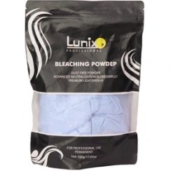 تصویر پودر دکلره لونیکس آبی 500 گرمی Bleaching Powder LUNIX professional 