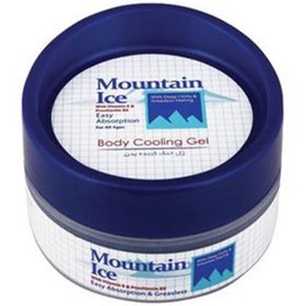 تصویر ژل کاسه ای ضد درد خنک کننده بدن 200میل مونتن آیس Gel bowl 200 ml pain relief body cooling Mountain ice